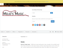 Tablet Screenshot of mojosmusic.com